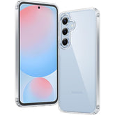 FNTCASE für Samsung Galaxy S24 FE 6,7 Zoll, transparente Hülle: Kabelloses Laden, vergilbungsbeständig, stoßfeste Handyhülle